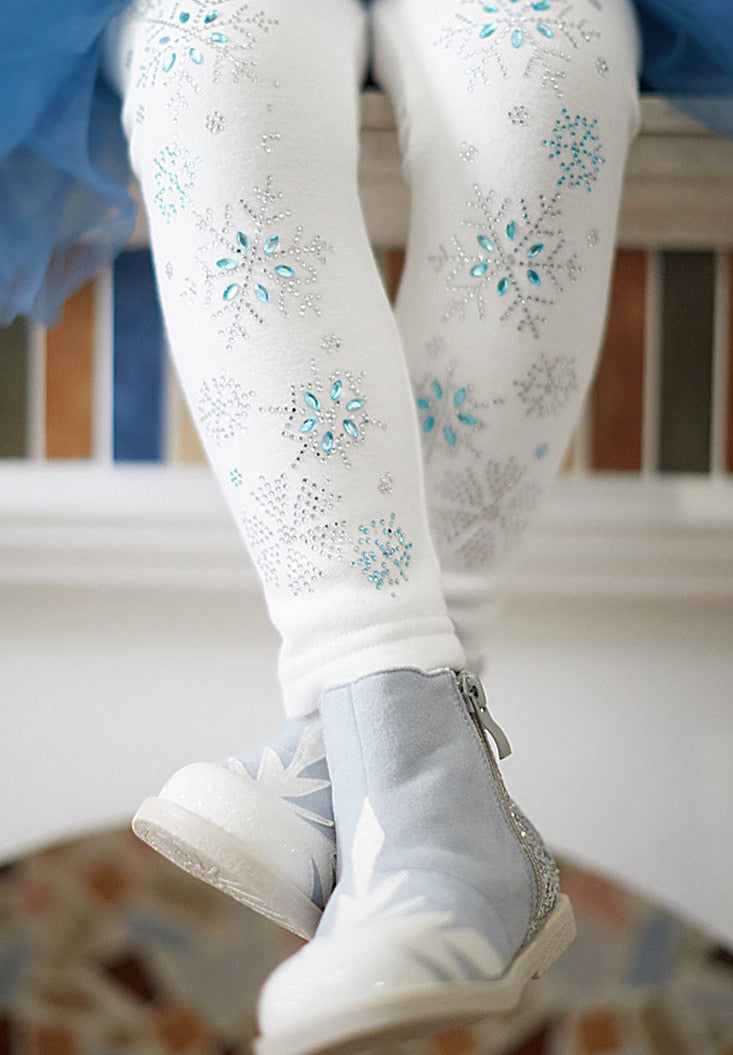 Legging met glinsterstenen voor een magische look