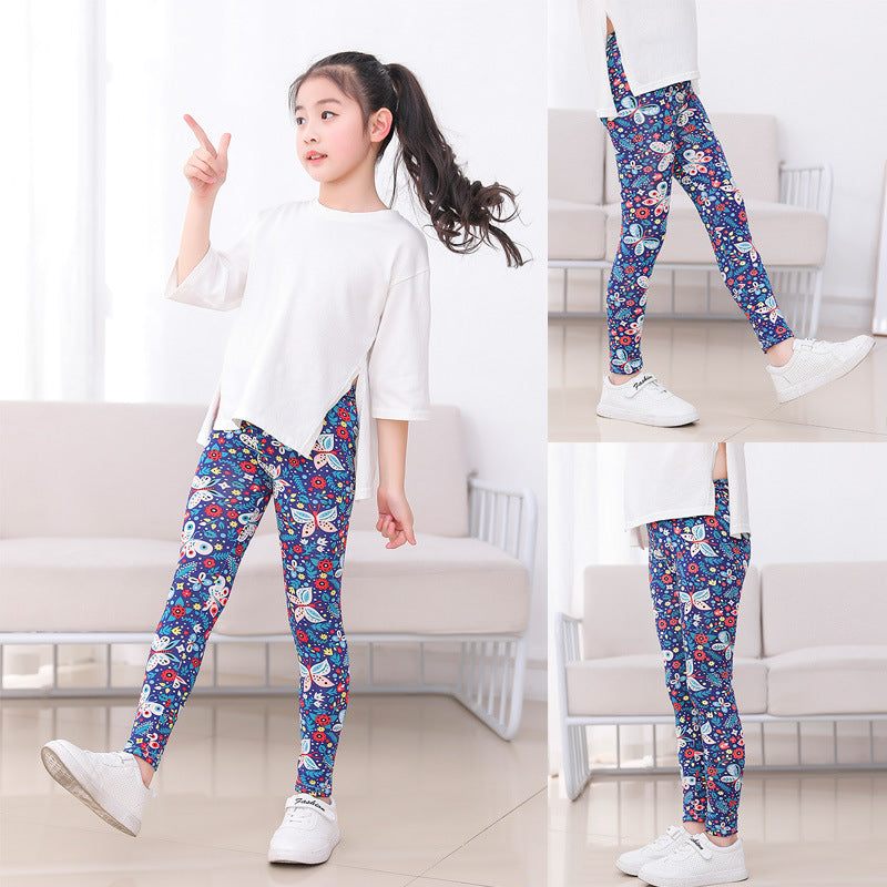 Printed Stretch Enkel Legging Vlinder