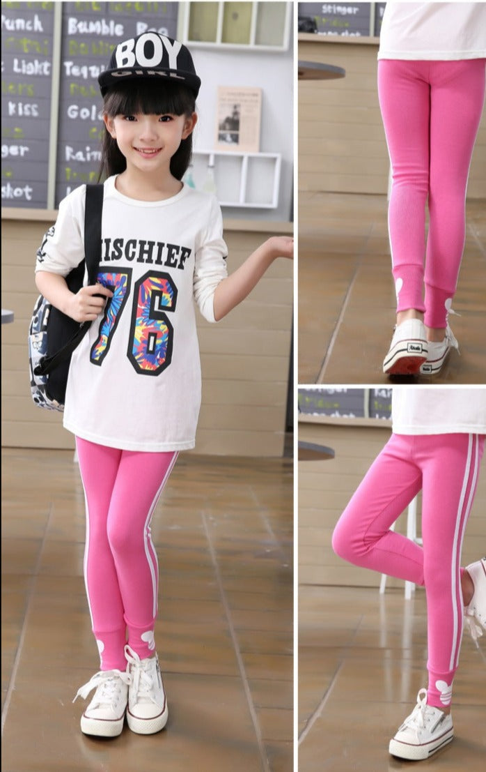 Meisjes Sport Legging donker roze