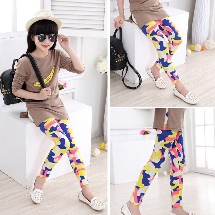 Stretch Leggings Abstracte Print