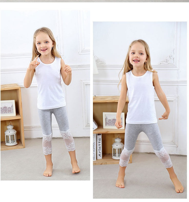 legging met kant voor meisje