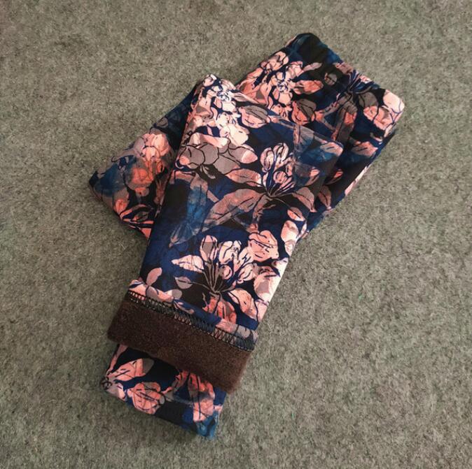 Meisjes legging met bloemen print