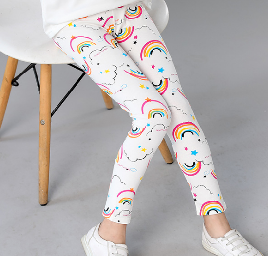 Regenboog Print Meisjes Legging