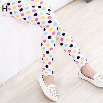 Meisjes legging met stippenprint
