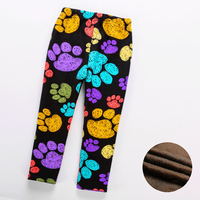 Winter legging met pootjesprint