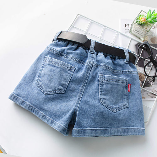 Blauwe jeans short voor meisjes