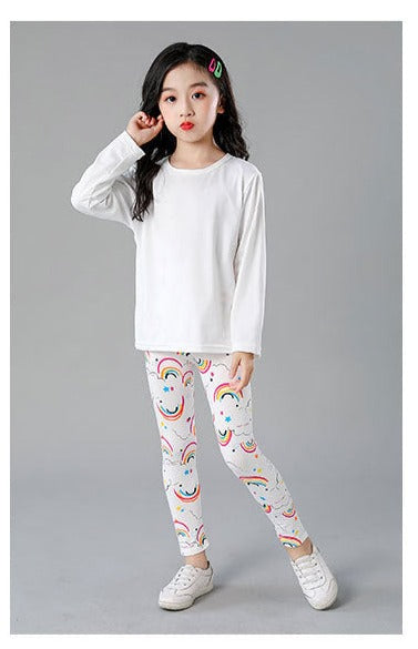 Regenboog Print Meisjes Legging