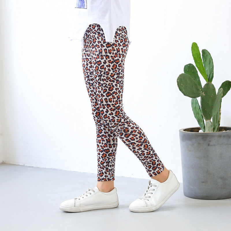 Luipaardprint legging voor kinderen