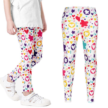 Stretch legging met vrolijke print