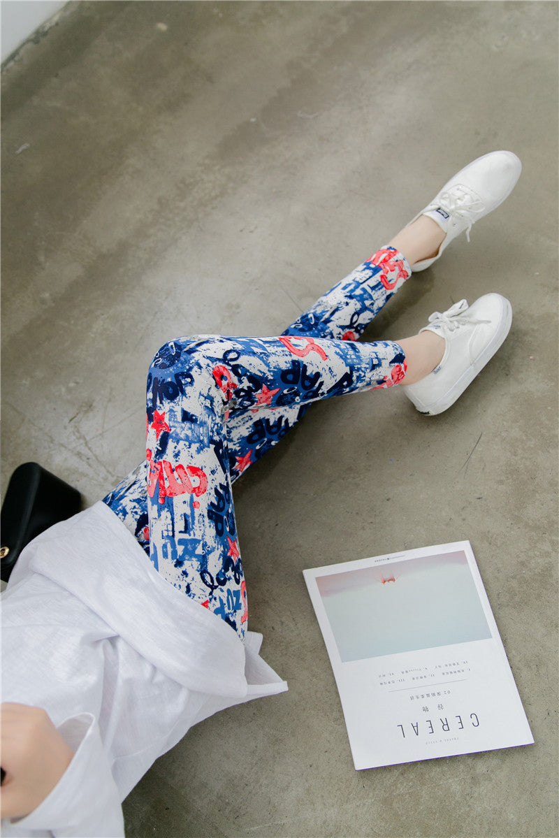 Legging met leuke print