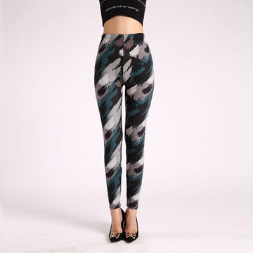 Legging met diagonale vegen