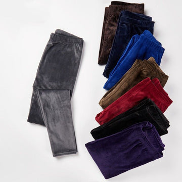 Fluwelen winter dames legging