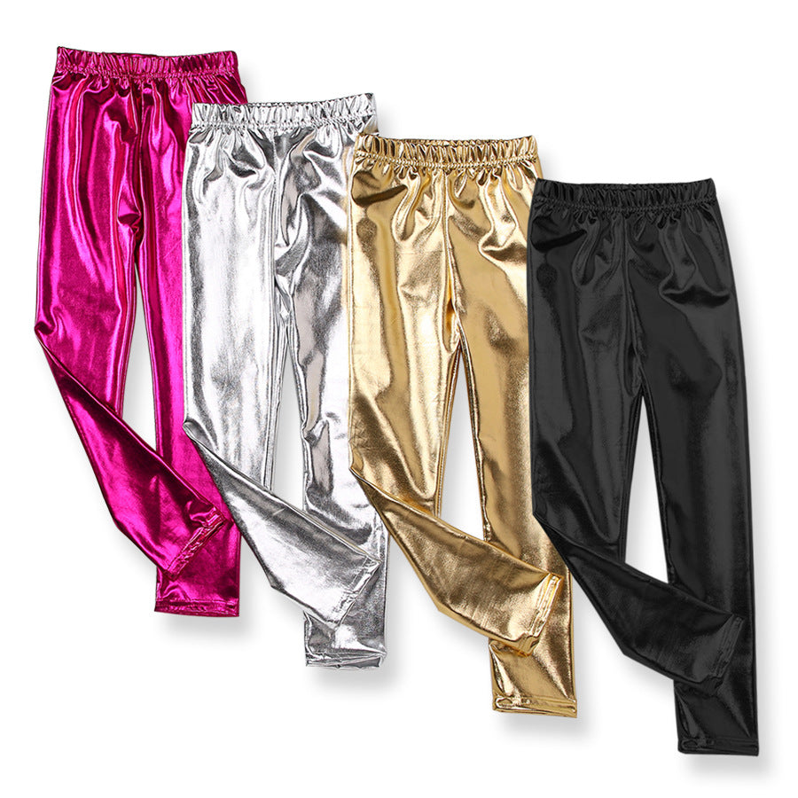 Kinderen metallic legging carnaval