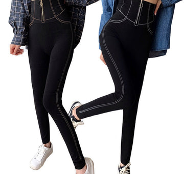 Zwarte jeanslook legging