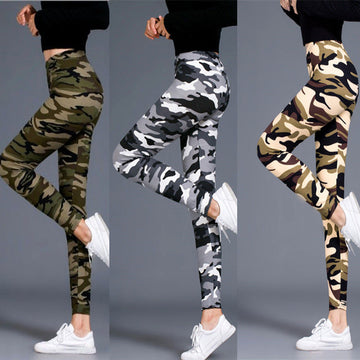 Legging met camouflage print in diverse kleuren en prints