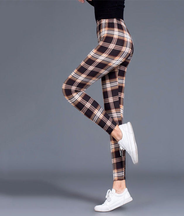Womens tartan red plaid pants - België Womens tartan red plaid pants - België