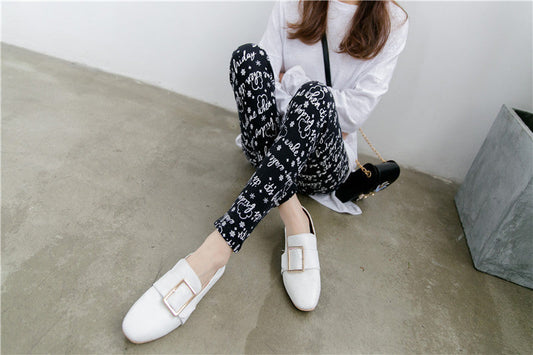 Zwarte legging met tekst 'wake me when it's Friday'