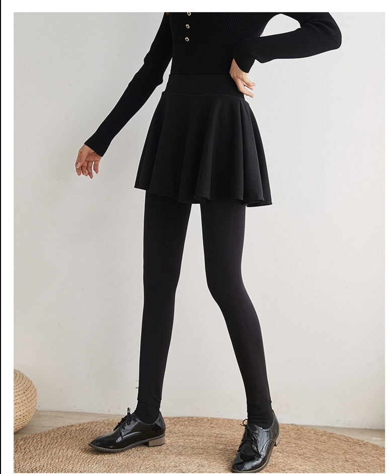 WOWENY Leggings voor meisjes, met rok, thermische sport/tennisrok met broek, voor de winter, warme rok met ruches, golfrok, licht, zacht, comfortabel WOWENY Leggings voor meisjes, met rok, thermische sport/tennisrok met broek, voor de winter, warme rok met ruches, golfrok, licht, zacht, comfortabel