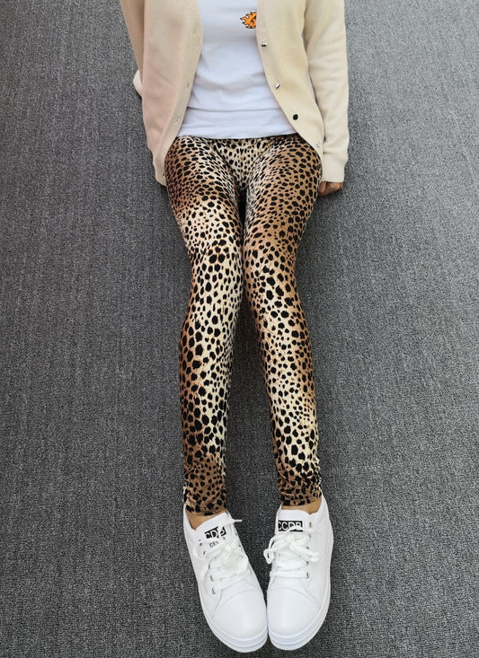 Legging met luipaard print