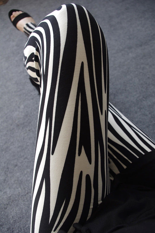 Legging met zebra print